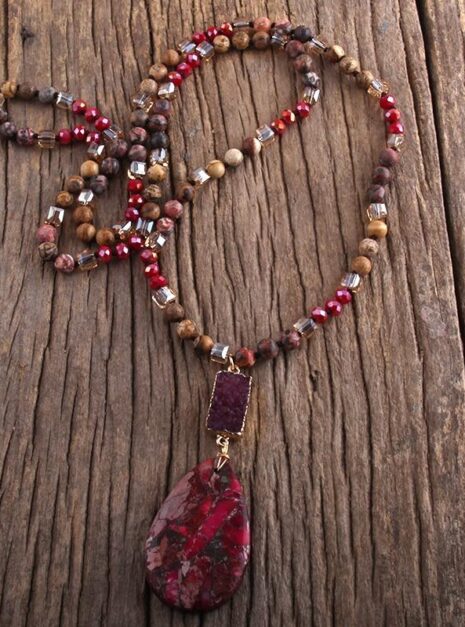 Boho-Kette-Cherry