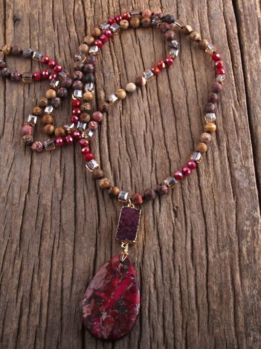 Boho-Kette-Cherry