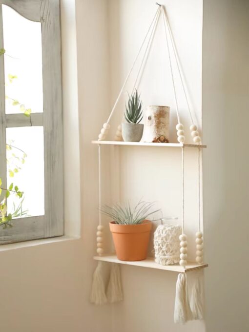 Bohemian-style wall shelf