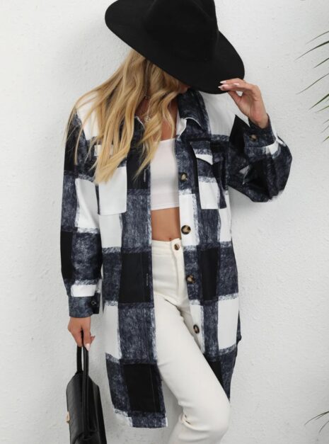 manteau carreau noir 2