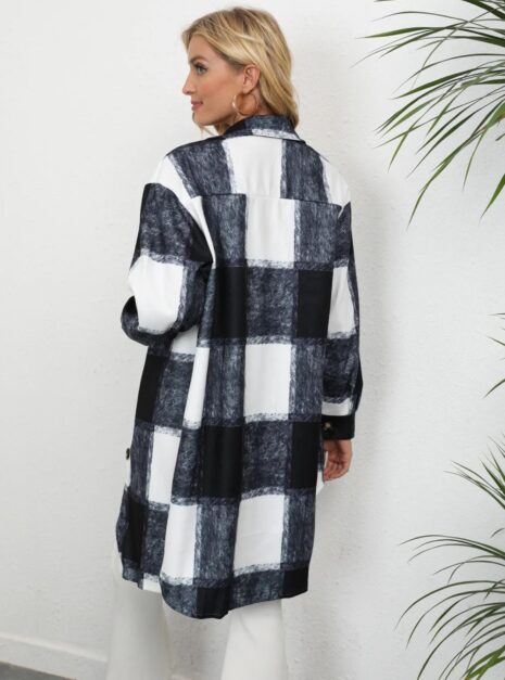 manteau carreau noir 5