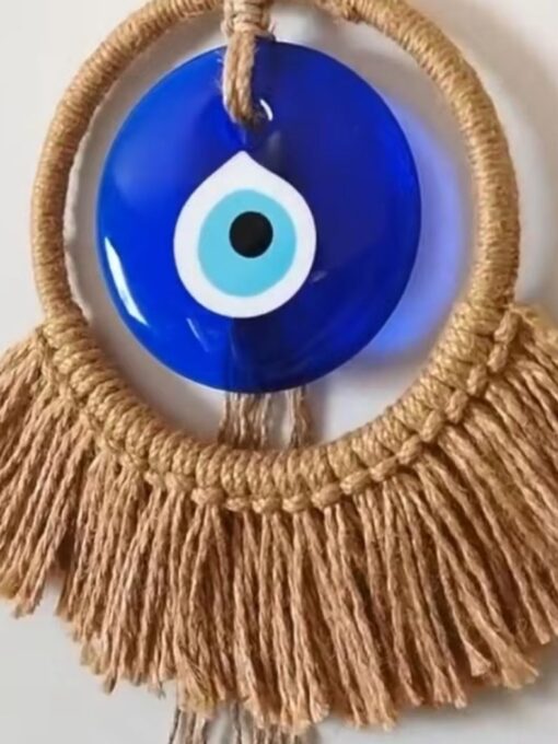 Bohemian-style "evil eye" wall decoration