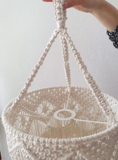 abat jour macrame 50 30 3