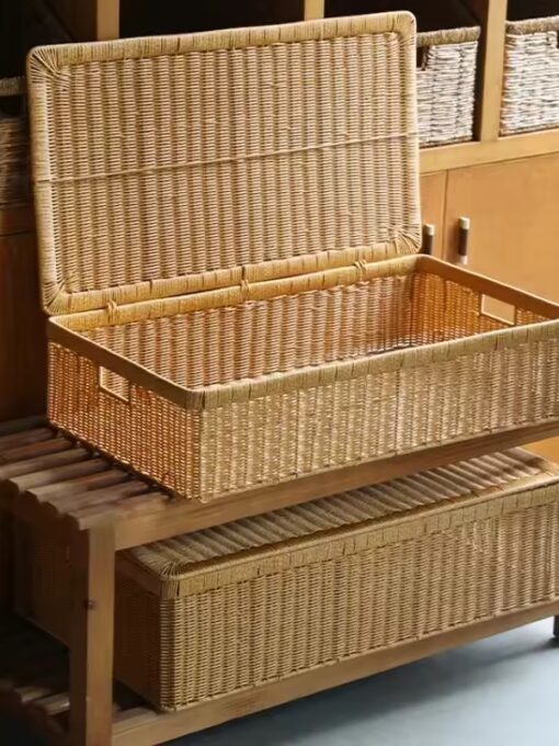 Rattan container 31 x 23 x 15 inch