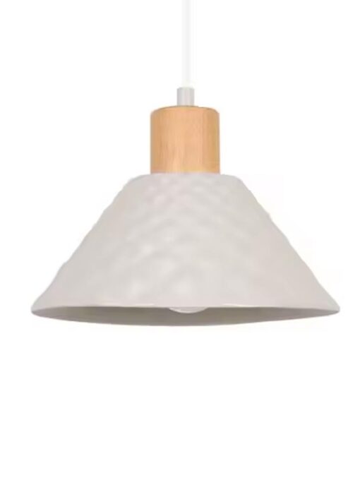 Ceramic pendant lamp D8.07 inches