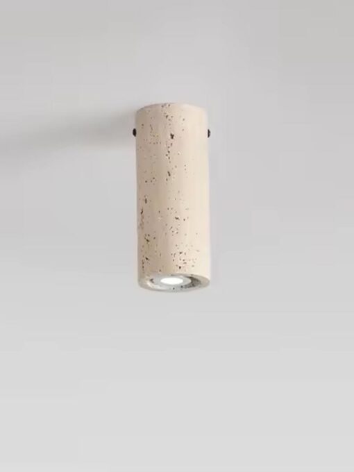 Cylinder for natural travertine soffit (small) D2.63 inches