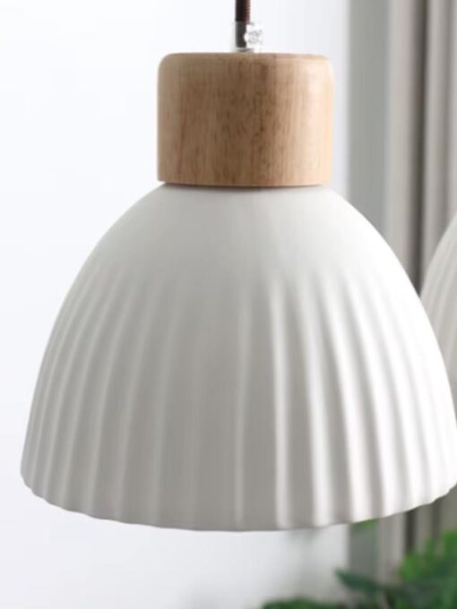 Ceramic pendant lamp D7.8 inches