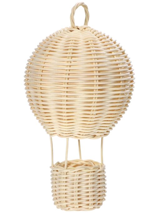 Rattan globe 4x7 inches