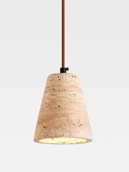 Travertine pendant lamp 4.33x5.5 inches