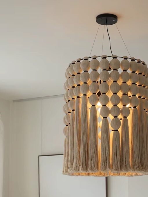 Bohème cotton pendant lamp 20 x 22 inches