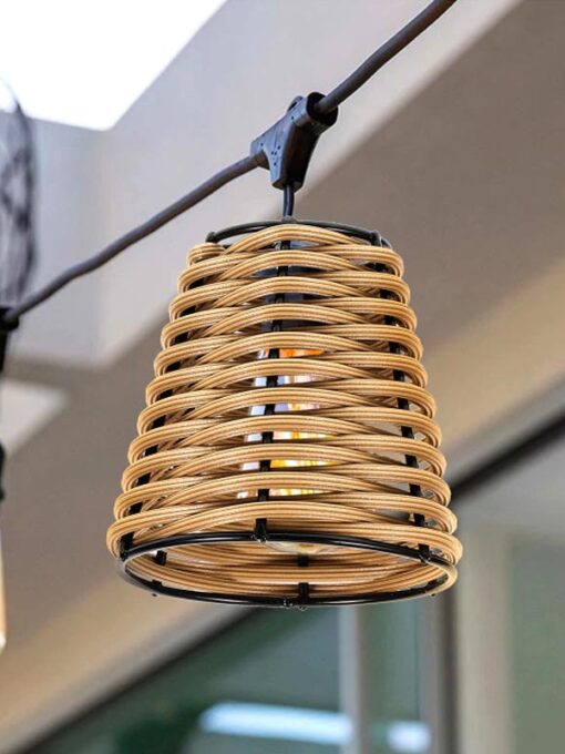 Small rattan lampshade D2 inches