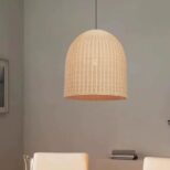 suspension cloche rotin 5