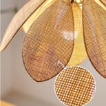 suspension rotin maille 3