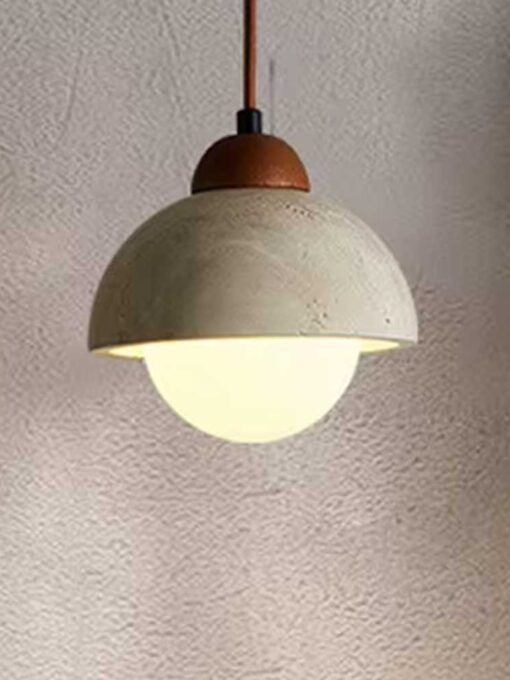 Travertino pendant lamp - Ø 15 cm